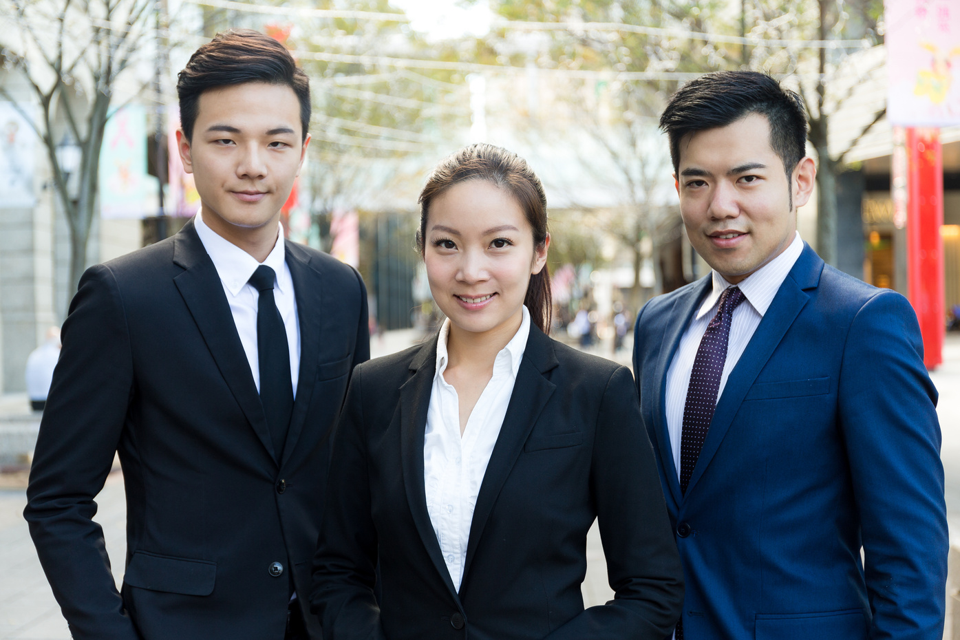 Group of Asian Business People